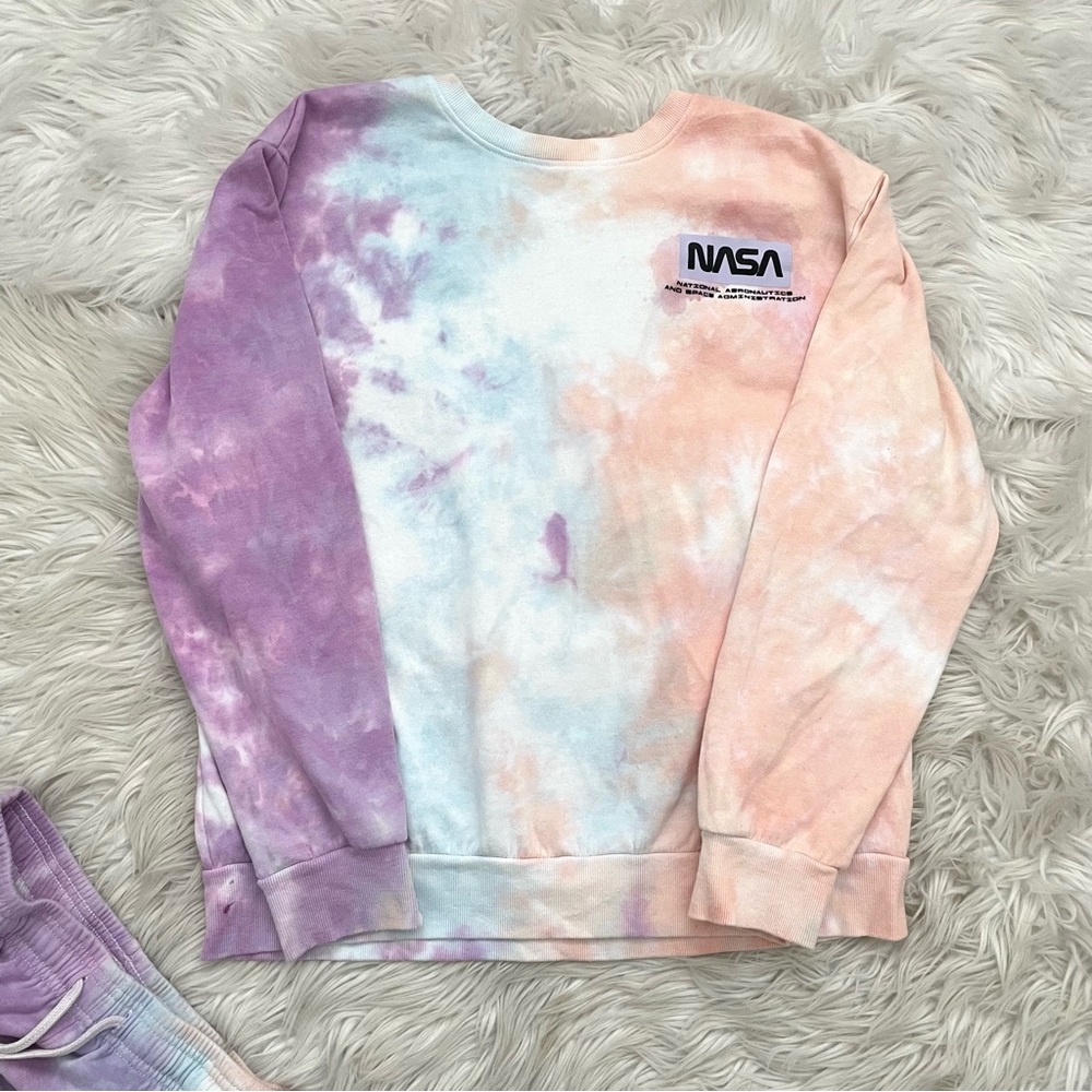 Hyper Space | Nasa Tie Dye Pullover Sweatshirt Crewneck L